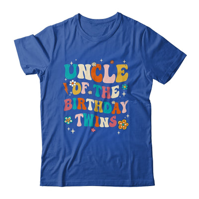 Uncle Of The Birthday Twins Boys Girls Party Retro Bday Shirt & Hoodie | siriusteestore