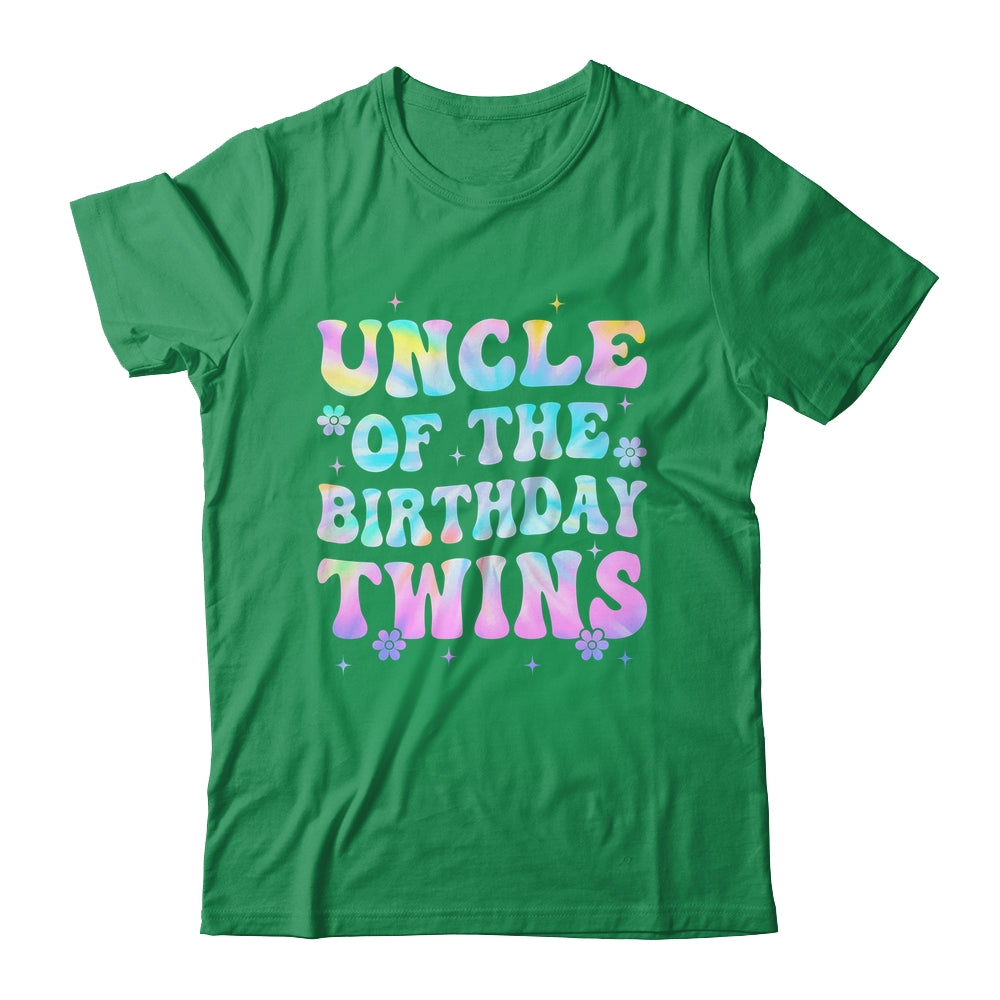 Uncle Of The Birthday Twins Girls Kids Party Retro Bday Shirt & Hoodie | siriusteestore