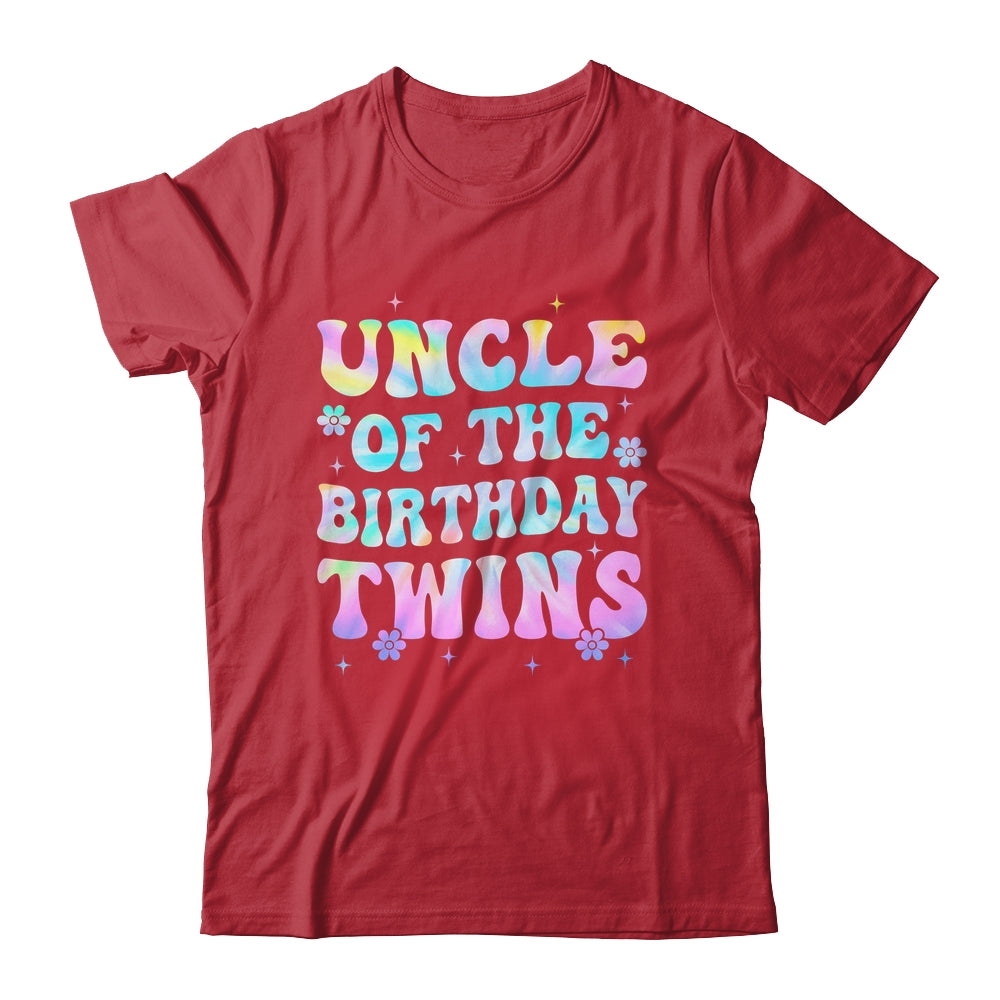 Uncle Of The Birthday Twins Girls Kids Party Retro Bday Shirt & Hoodie | siriusteestore