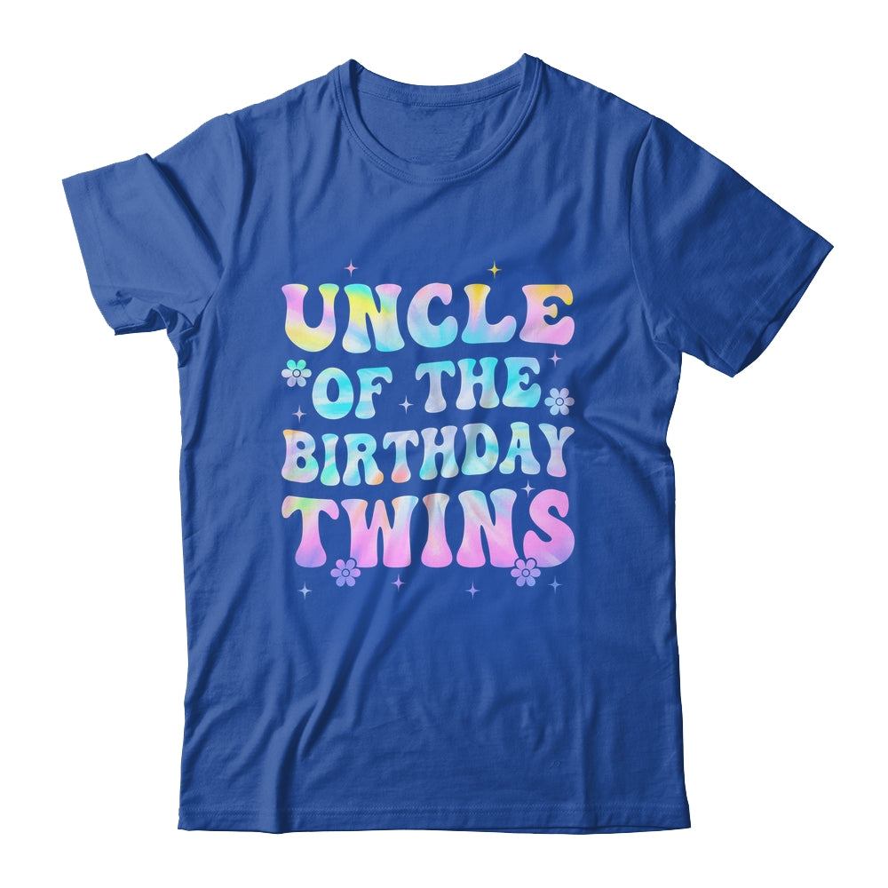 Uncle Of The Birthday Twins Girls Kids Party Retro Bday Shirt & Hoodie | siriusteestore