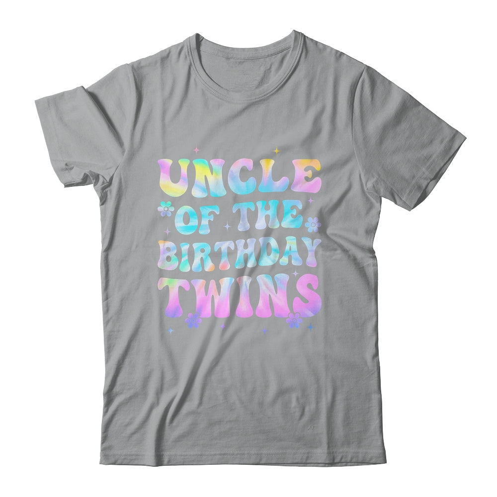 Uncle Of The Birthday Twins Girls Kids Party Retro Bday Shirt & Hoodie | siriusteestore