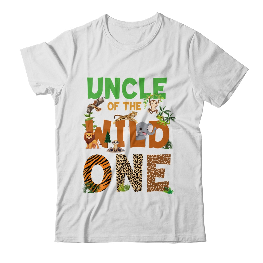 Uncle Of The Birthday Wild One Safari Birthday Boy Family Shirt & Hoodie | siriusteestore