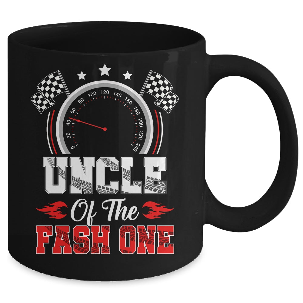 Uncle Of The Fast One 1st Birthday Racing Car Family Mug | siriusteestore