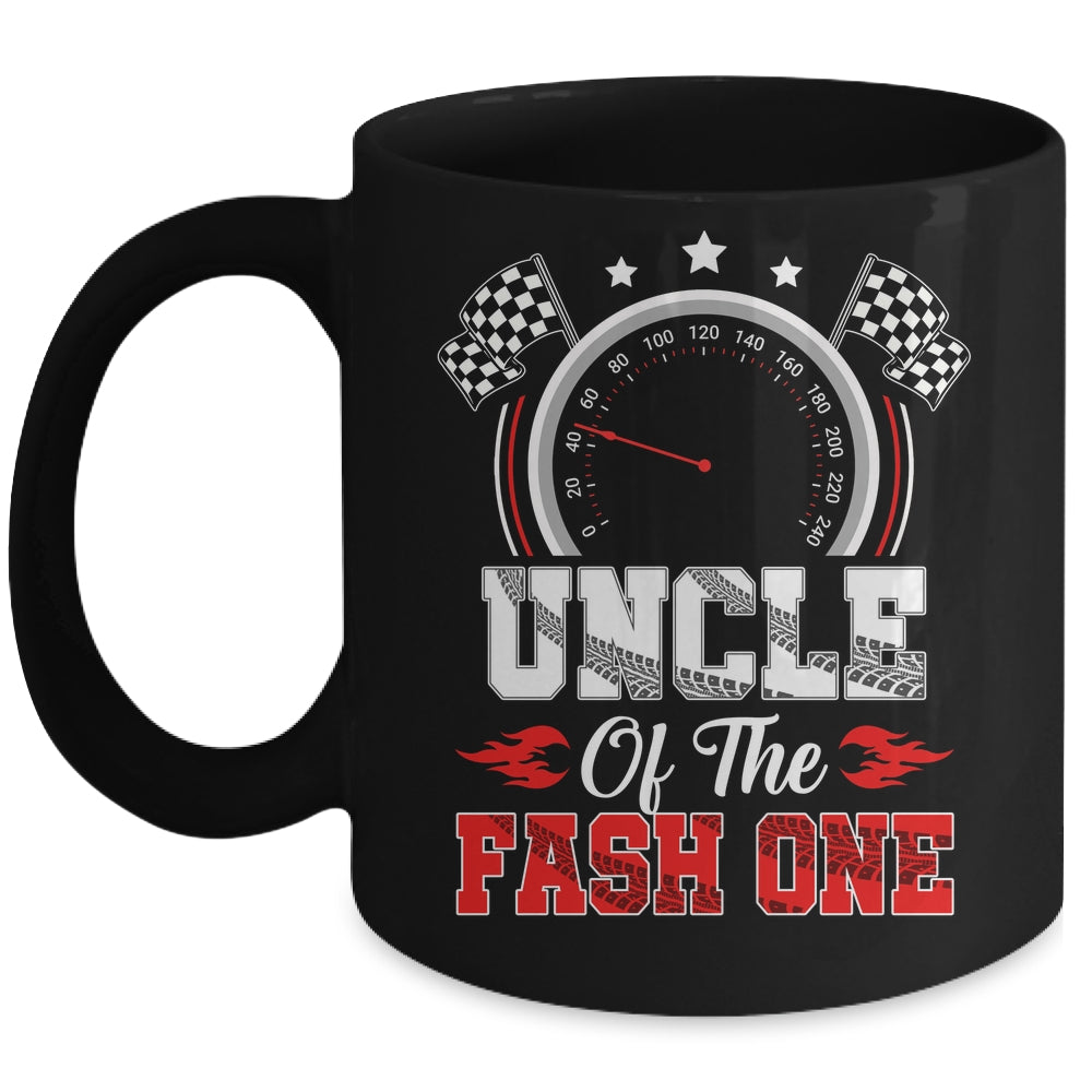 Uncle Of The Fast One 1st Birthday Racing Car Family Mug | siriusteestore