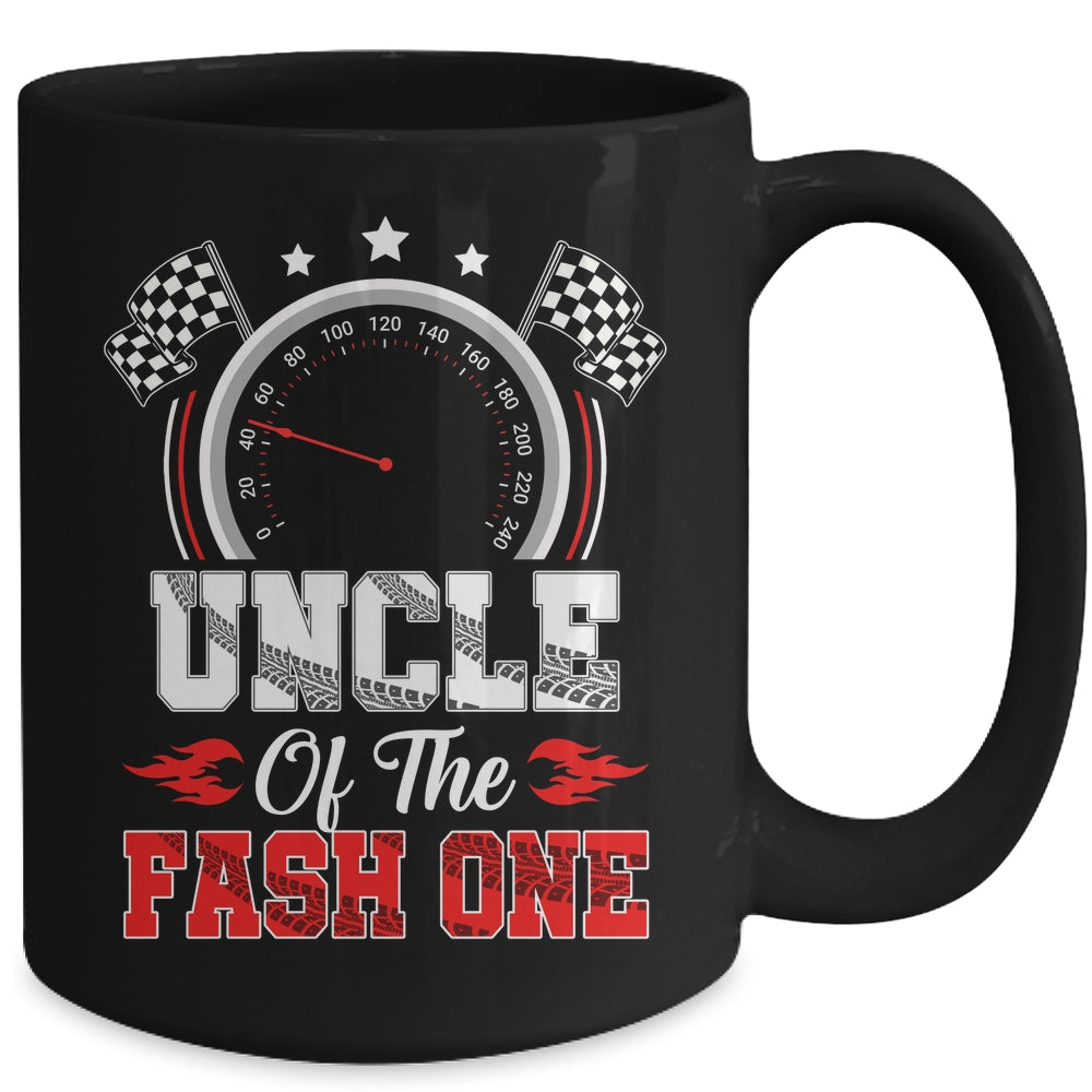 Uncle Of The Fast One 1st Birthday Racing Car Family Mug | siriusteestore