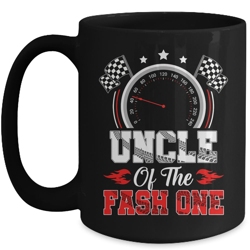 Uncle Of The Fast One 1st Birthday Racing Car Family Mug | siriusteestore
