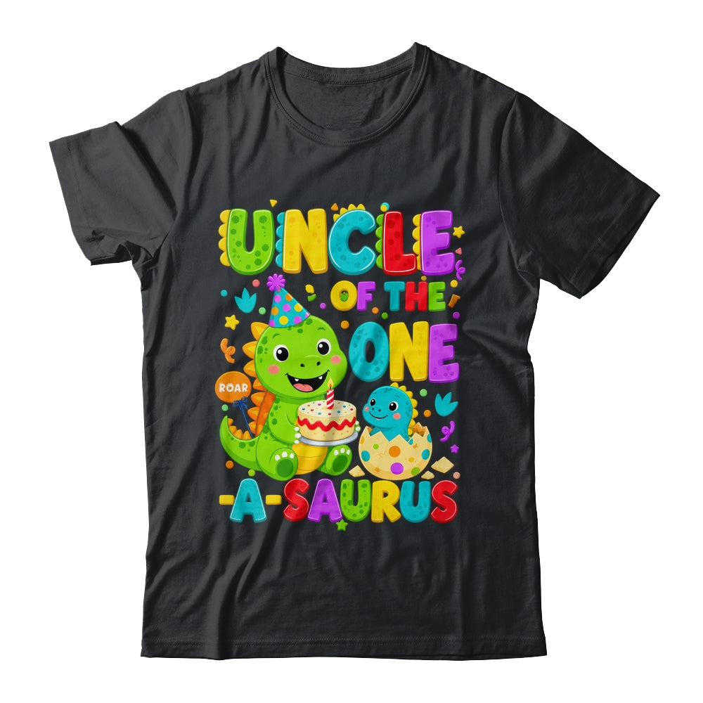 Uncle Of The One-A-Saurus 1St Birthday Boy T-Rex Dinosaur Shirt & Hoodie | siriusteestore