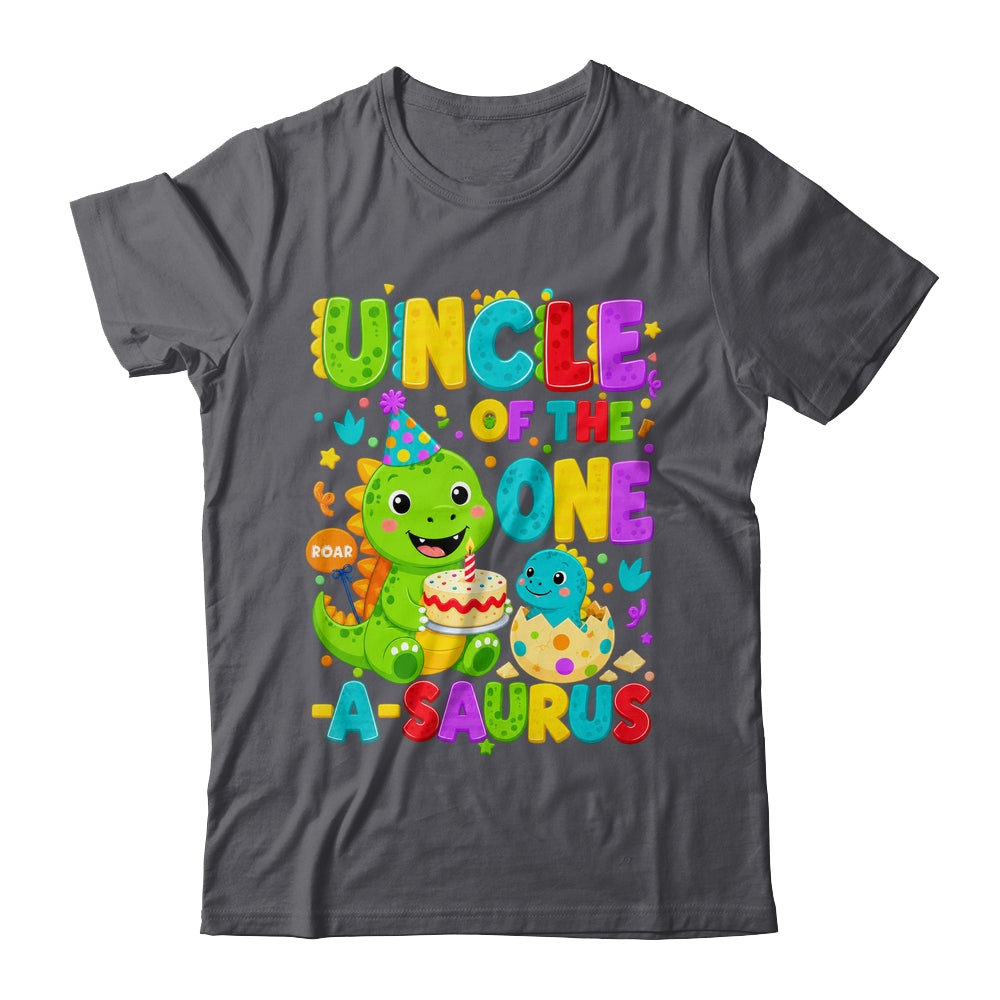 Uncle Of The One-A-Saurus 1St Birthday Boy T-Rex Dinosaur Shirt & Hoodie | siriusteestore