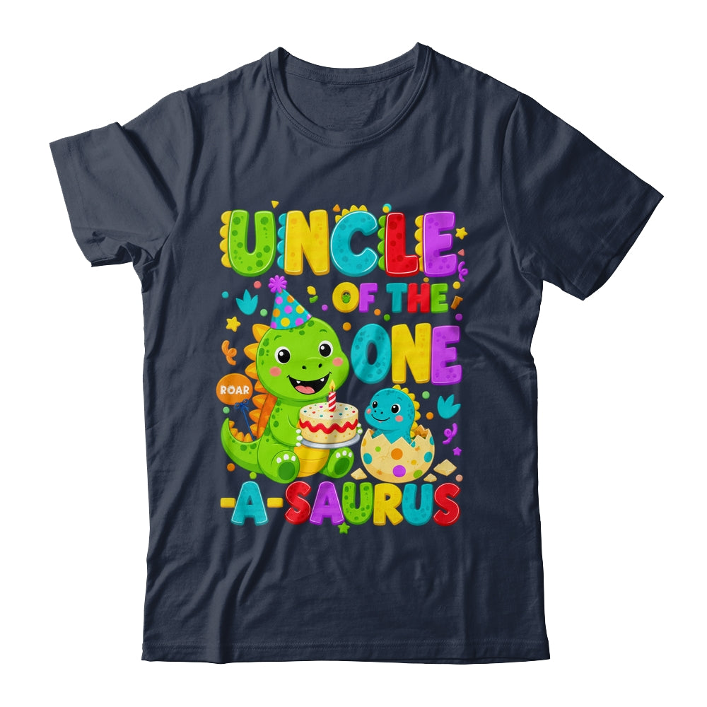 Uncle Of The One-A-Saurus 1St Birthday Boy T-Rex Dinosaur Shirt & Hoodie | siriusteestore