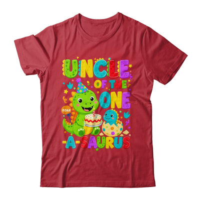 Uncle Of The One-A-Saurus 1St Birthday Boy T-Rex Dinosaur Shirt & Hoodie | siriusteestore