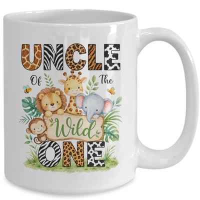 Uncle Of The Wild One First Birthday Boy Jungle Safari Mug | siriusteestore