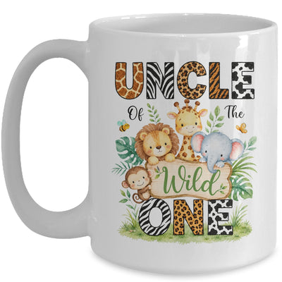 Uncle Of The Wild One First Birthday Boy Jungle Safari Mug | siriusteestore