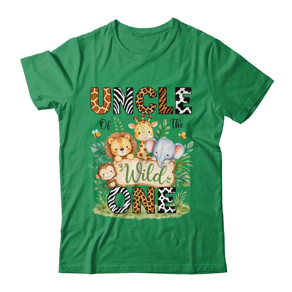 Uncle Of The Wild One First Birthday Boy Jungle Safari Shirt & Hoodie | siriusteestore