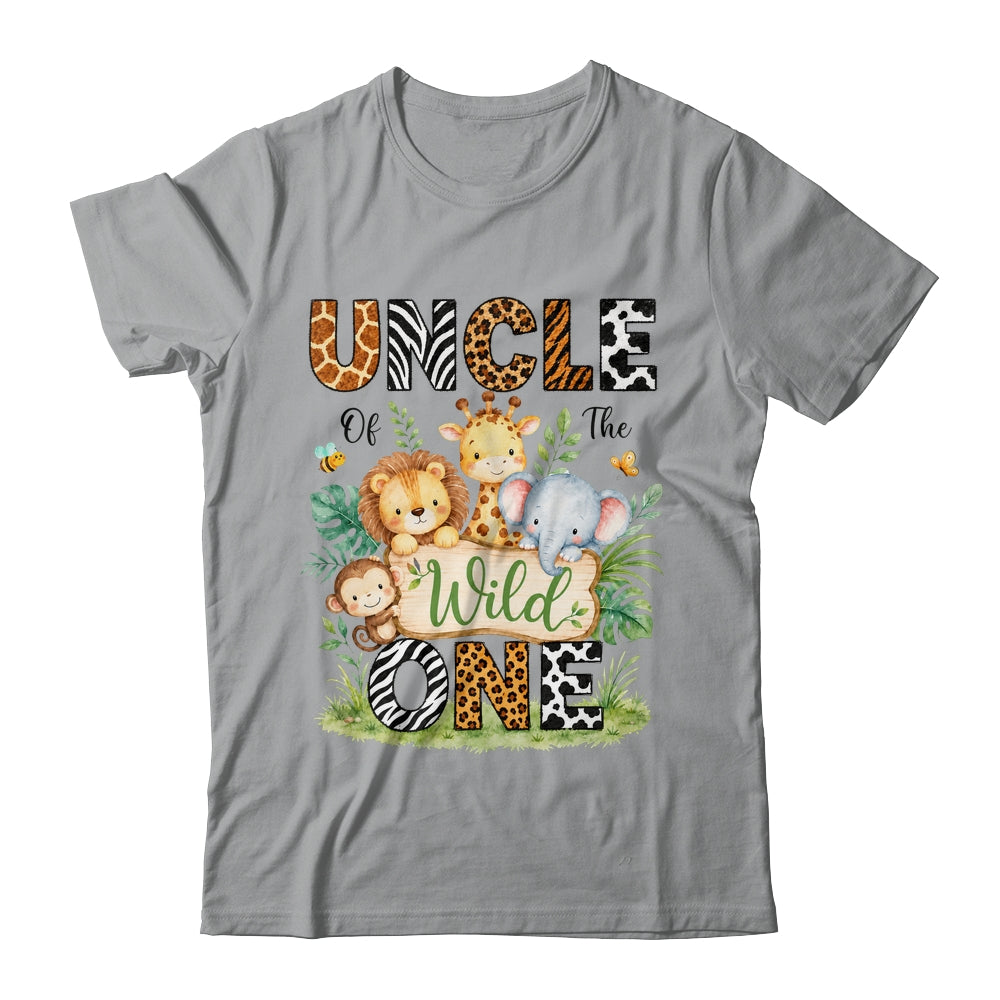 Uncle Of The Wild One First Birthday Boy Jungle Safari Shirt & Hoodie | siriusteestore