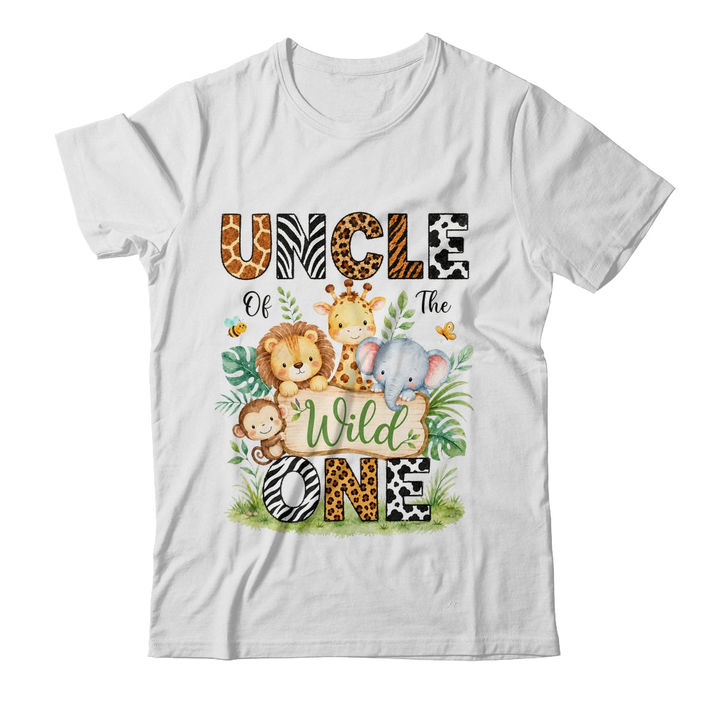 Uncle Of The Wild One First Birthday Boy Jungle Safari Shirt & Hoodie | siriusteestore