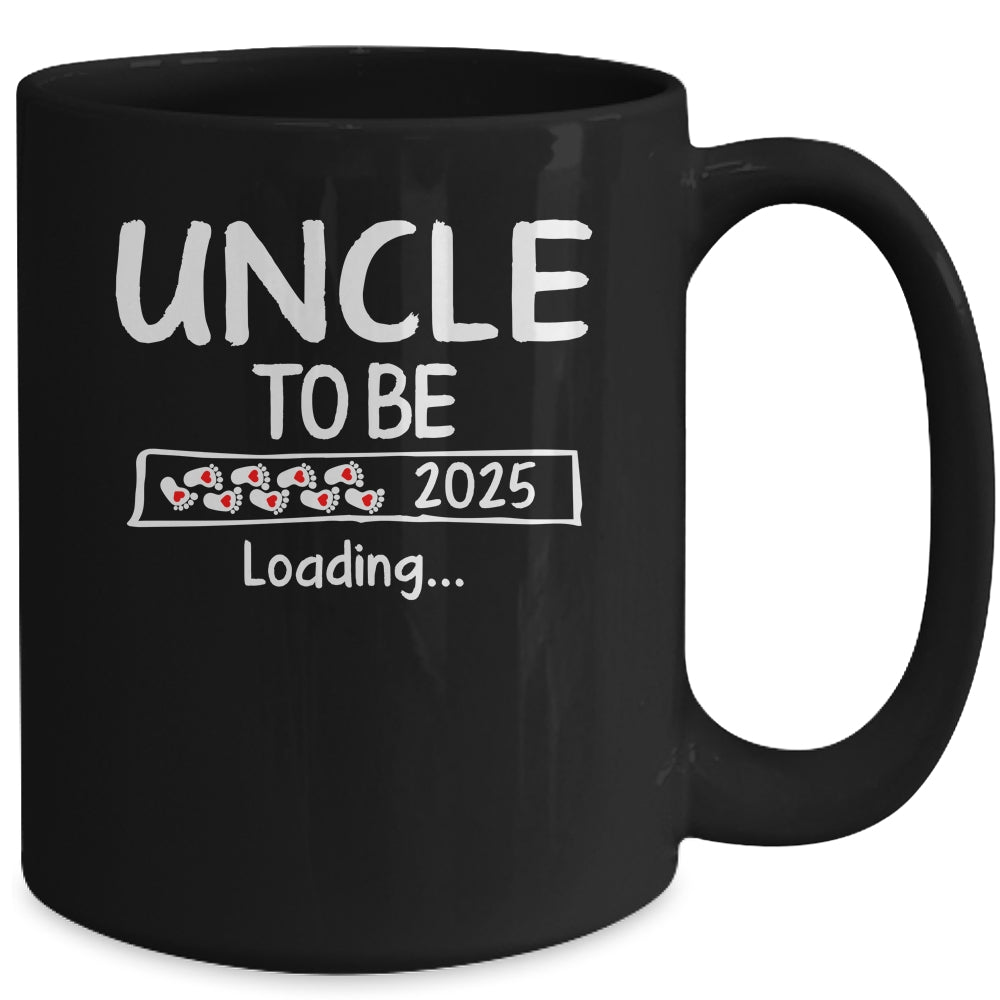 Uncle To Be 2025 Loading Promoted To Uncle Est 2025 Mug | siriusteestore