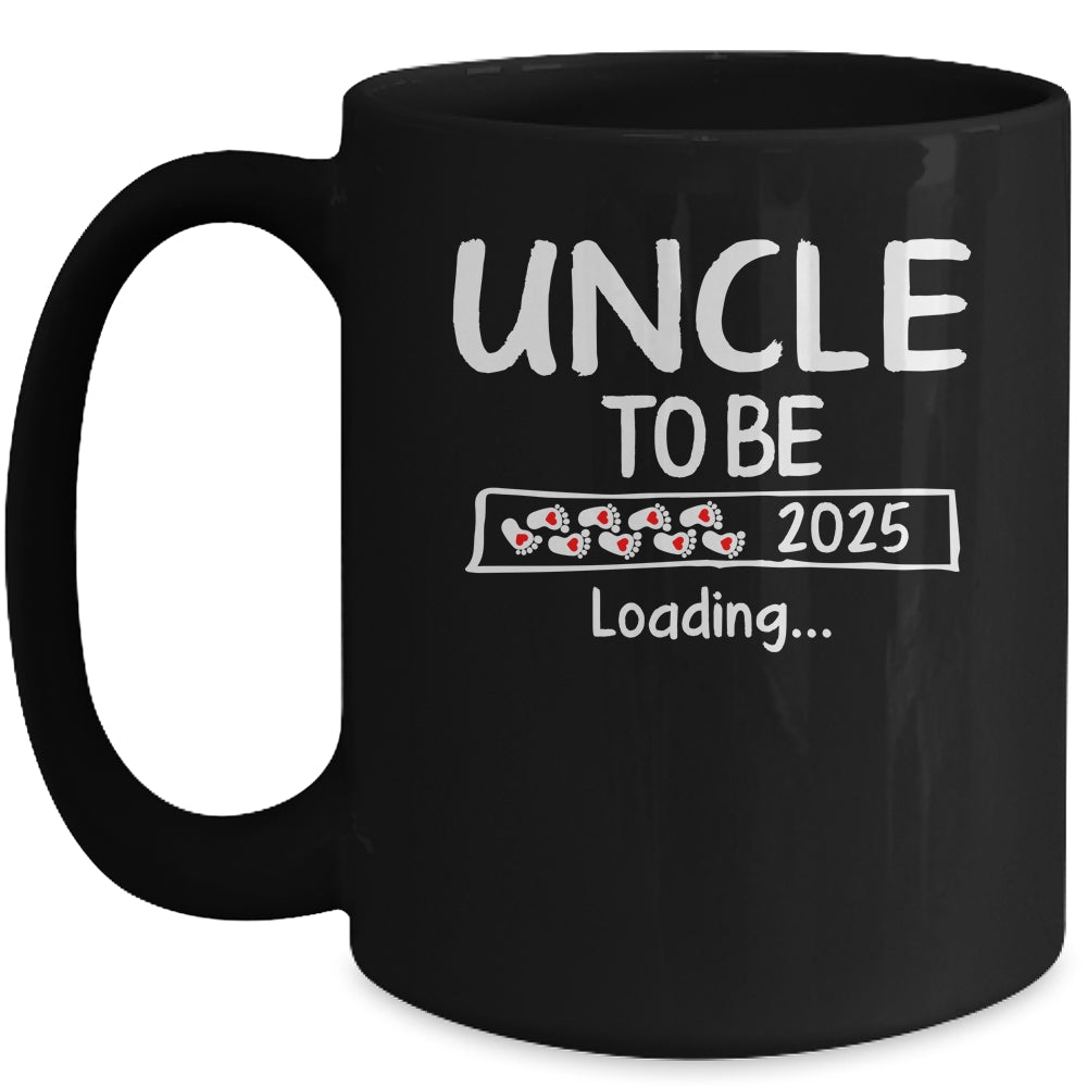 Uncle To Be 2025 Loading Promoted To Uncle Est 2025 Mug | siriusteestore
