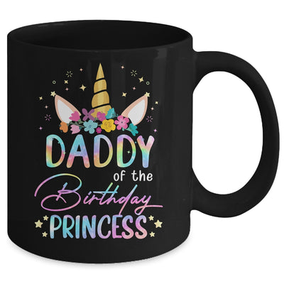 Unicorn Daddy Of The Birthday Princess Unicorn Flower Birthday Mug | siriusteestore