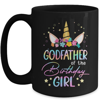 Unicorn Godfather Of The Birthday Girl Unicorn Flower Birthday Mug | siriusteestore