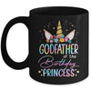 Unicorn Godfather Of The Birthday Princess Unicorn Flower Birthday Mug | siriusteestore