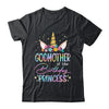 Unicorn Godmother Of The Birthday Princess Unicorn Flower Birthday Shirt & Hoodie | siriusteestore