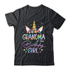 Unicorn Grandma Of The Birthday Girl Unicorn Flower Birthday Shirt & Hoodie | siriusteestore