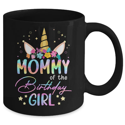 Unicorn Mommy Of The Birthday Girl Unicorn Flower Birthday Mug | siriusteestore