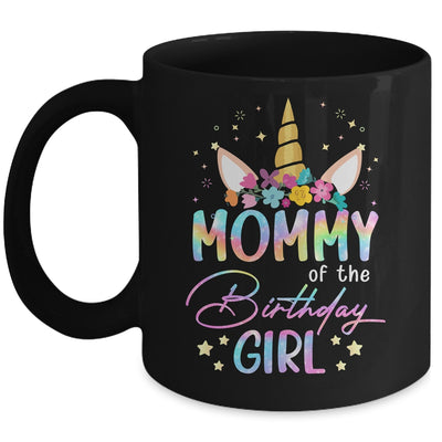 Unicorn Mommy Of The Birthday Girl Unicorn Flower Birthday Mug | siriusteestore