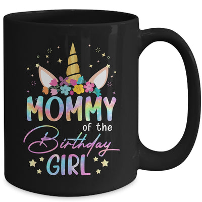 Unicorn Mommy Of The Birthday Girl Unicorn Flower Birthday Mug | siriusteestore