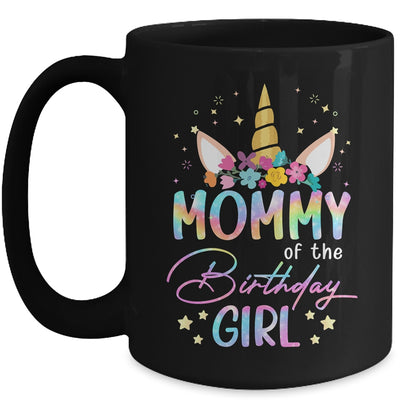 Unicorn Mommy Of The Birthday Girl Unicorn Flower Birthday Mug | siriusteestore