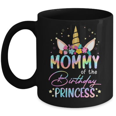 Unicorn Mommy Of The Birthday Princess Unicorn Flower Birthday Mug | siriusteestore