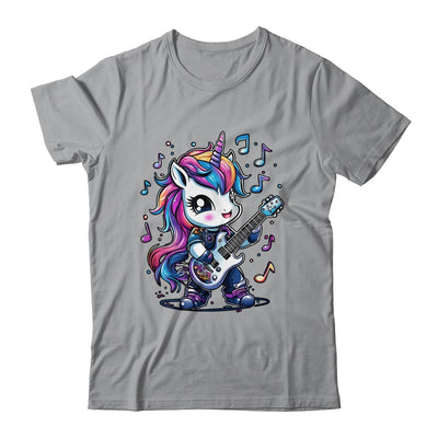 Unicorn Rock & Roll Guitar Rockin Music Guitarist Girl Women Shirt & Tank Top | siriusteestore