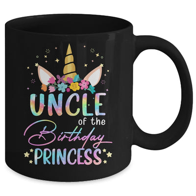 Unicorn Uncle Of The Birthday Princess Unicorn Flower Birthday Mug | siriusteestore
