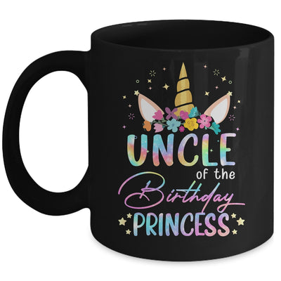Unicorn Uncle Of The Birthday Princess Unicorn Flower Birthday Mug | siriusteestore