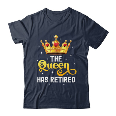 Unique Queen Has Retired Design For Women Grandma Retirement Shirt & Tank Top | siriusteestore