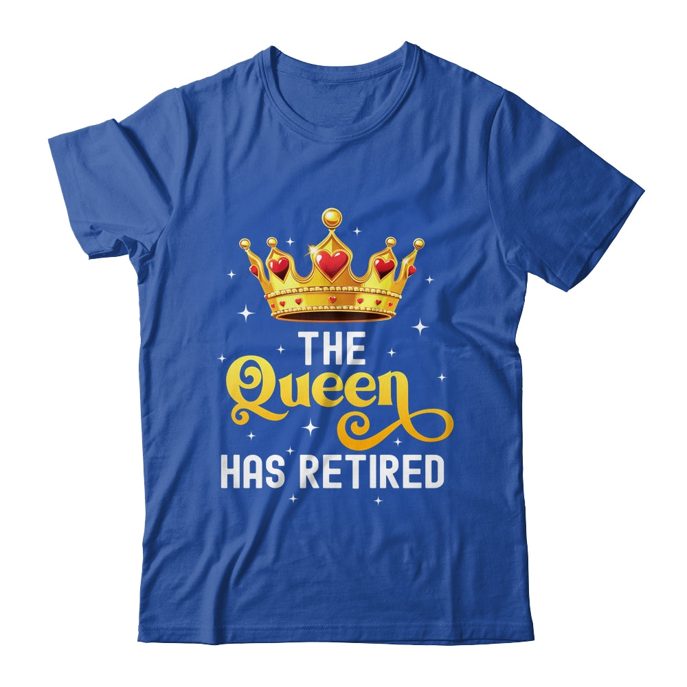 Unique Queen Has Retired Design For Women Grandma Retirement Shirt & Tank Top | siriusteestore