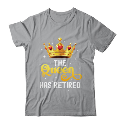 Unique Queen Has Retired Design For Women Grandma Retirement Shirt & Tank Top | siriusteestore