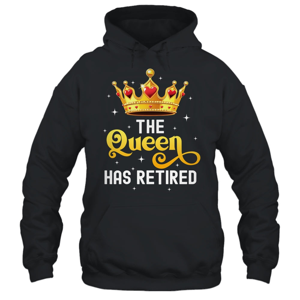 Unique Queen Has Retired Design For Women Grandma Retirement Shirt & Tank Top | siriusteestore