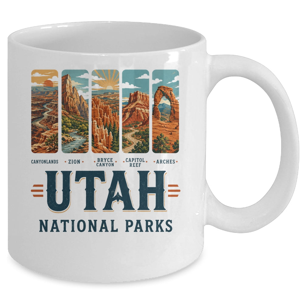 Utah National Parks Arches Bryce Canyon Zion Capitol Reef Mug | siriusteestore