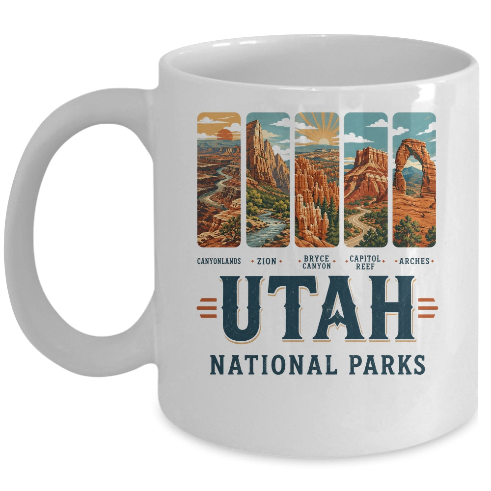 Utah National Parks Arches Bryce Canyon Zion Capitol Reef Mug | siriusteestore