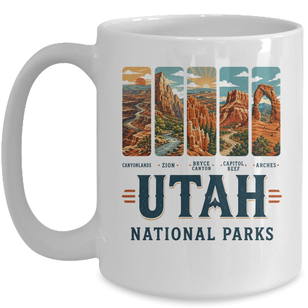 Utah National Parks Arches Bryce Canyon Zion Capitol Reef Mug | siriusteestore
