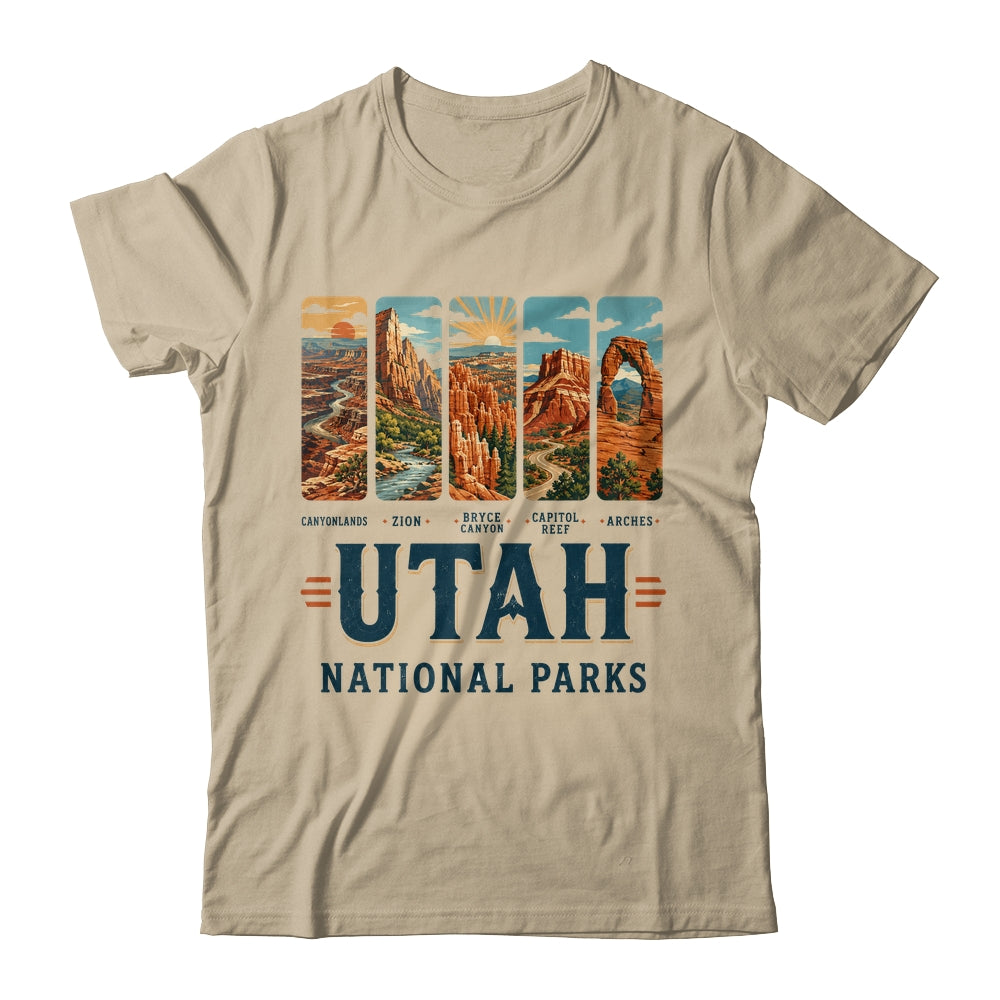Utah National Parks Arches Bryce Canyon Zion Capitol Reef Shirt & Tank Top | siriusteestore
