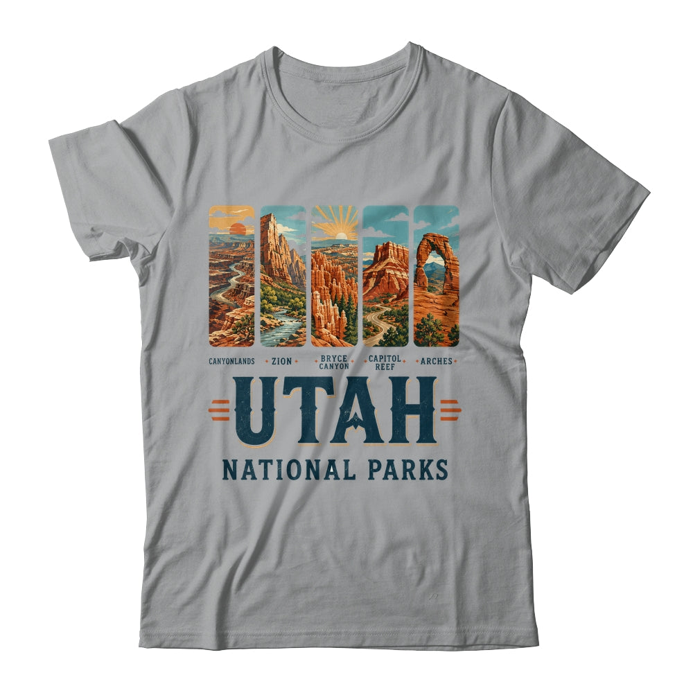 Utah National Parks Arches Bryce Canyon Zion Capitol Reef Shirt & Tank Top | siriusteestore