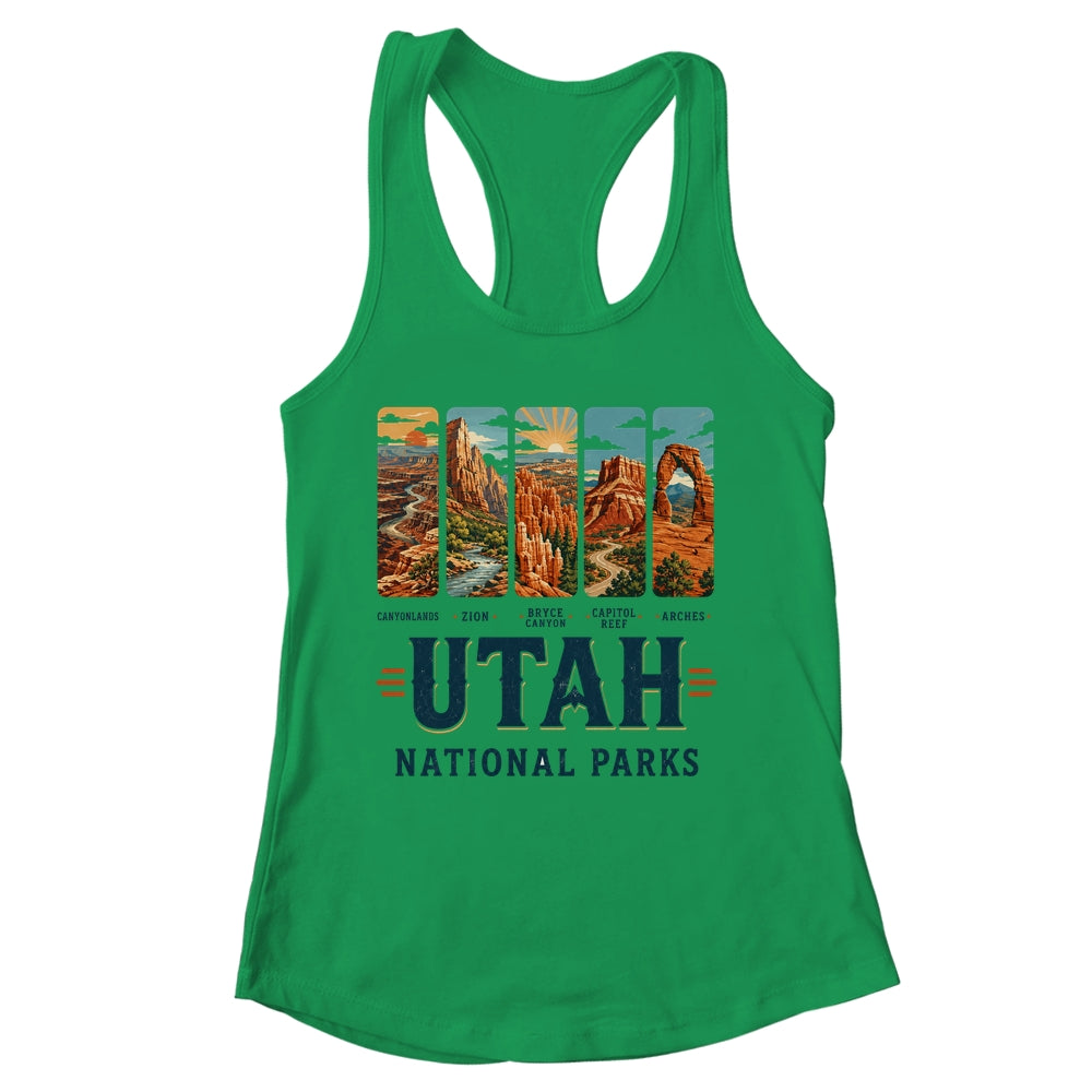 Utah National Parks Arches Bryce Canyon Zion Capitol Reef Shirt & Tank Top | siriusteestore