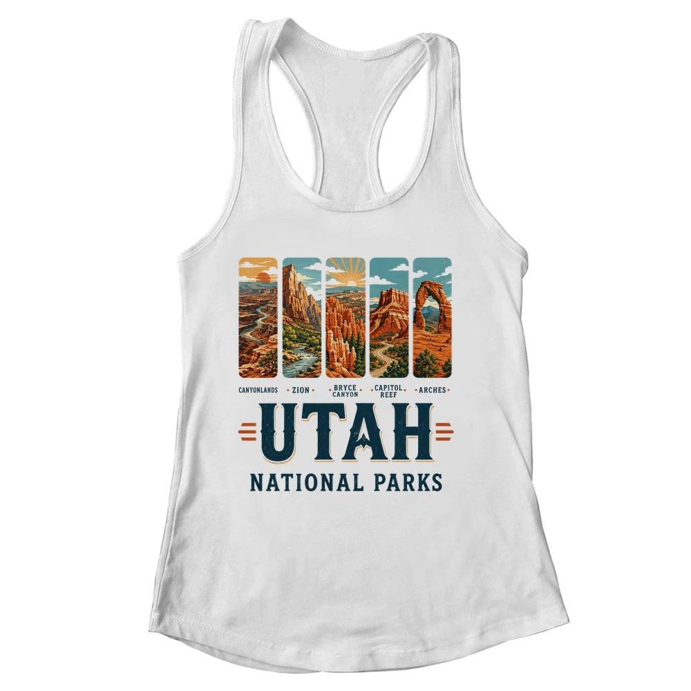 Utah National Parks Arches Bryce Canyon Zion Capitol Reef Shirt & Tank Top | siriusteestore