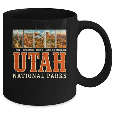 Utah National Parks Retro Travel Zion Arches Hiking Souvenir Mug | siriusteestore