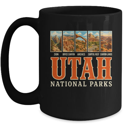 Utah National Parks Retro Travel Zion Arches Hiking Souvenir Mug | siriusteestore