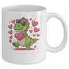 Valentine's Day T-Rex Dino Love Valentine Dinosaur Boys Mug | siriusteestore