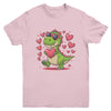 Valentine's Day T-Rex Dino Love Valentine Dinosaur Boys Youth Shirt | siriusteestore