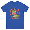 Valentine's Day T-Rex Dino Love Valentine Dinosaur Boys Youth Shirt | siriusteestore